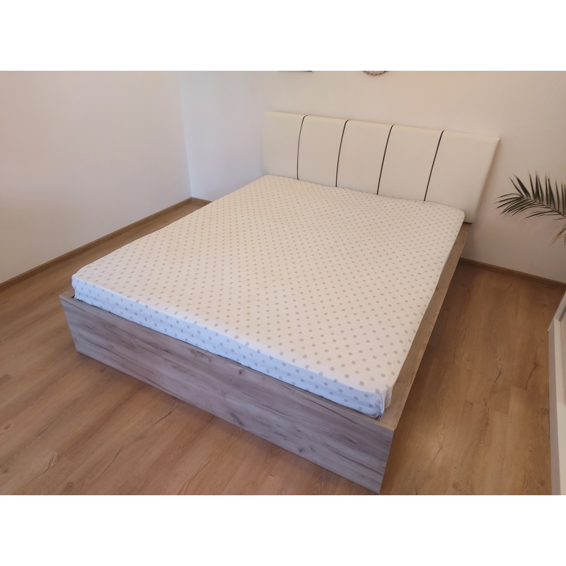 Pat Porto Alb + Saltea Lux 160 cm x...