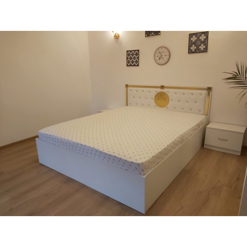 Pat matrimonial Minerva alb 160 x 200...
