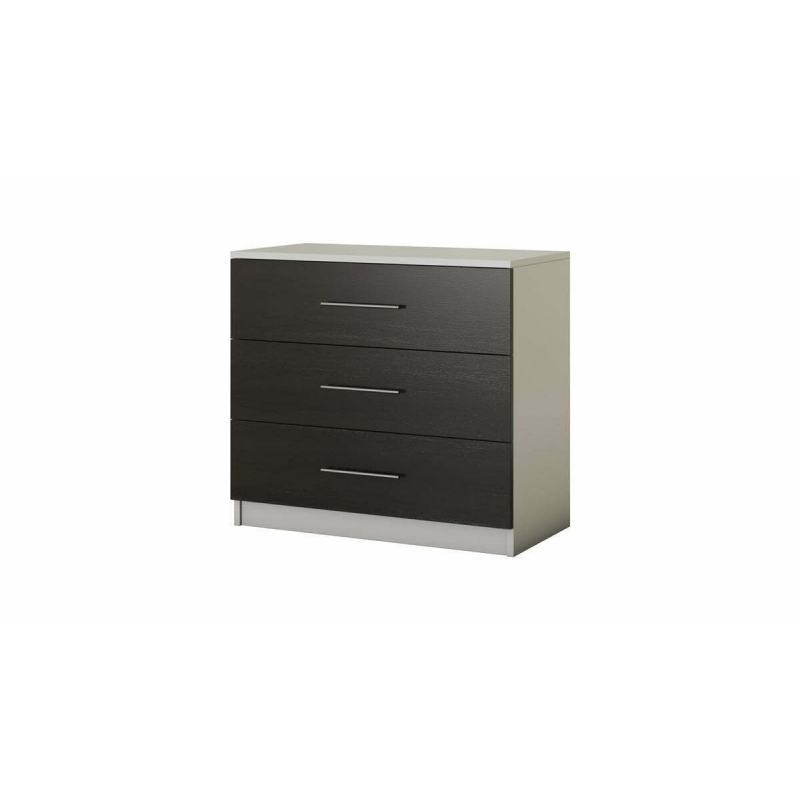 Comoda Alina, Alb Wenge, 90x82x45 cm