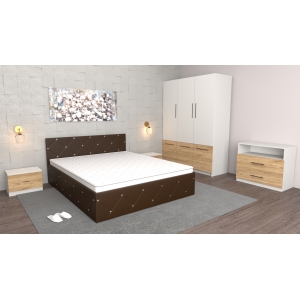 Dormitor Milano Wenge Alb...