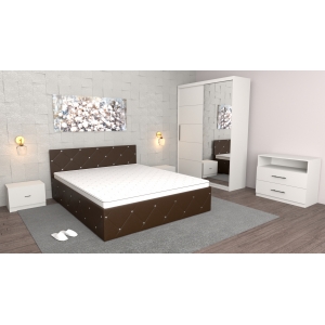 Dormitor Milano Wenge Alb...