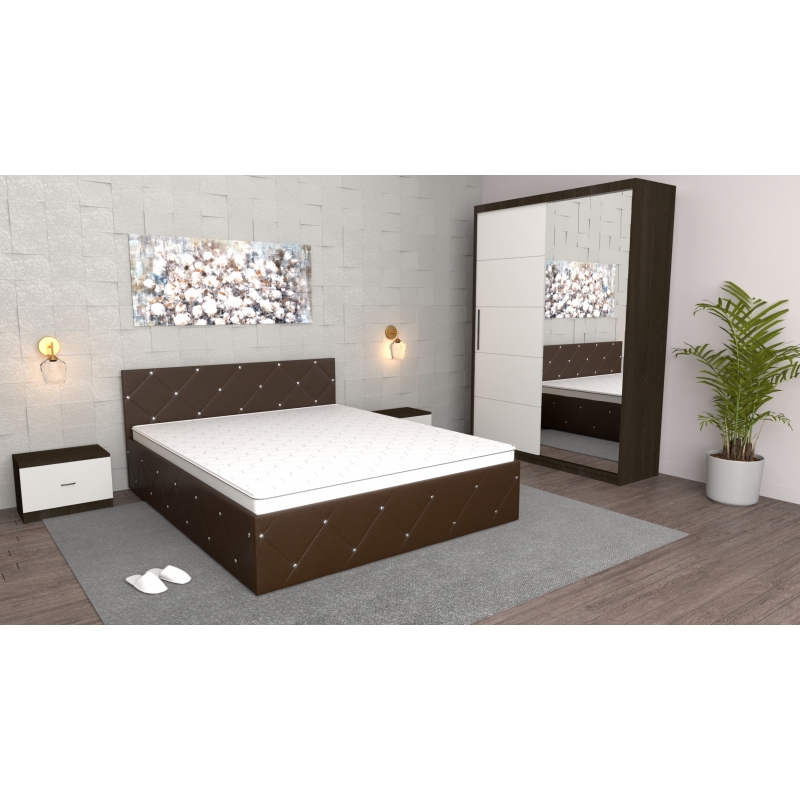 Dormitor Milano Wenge cu Dulap Usi...