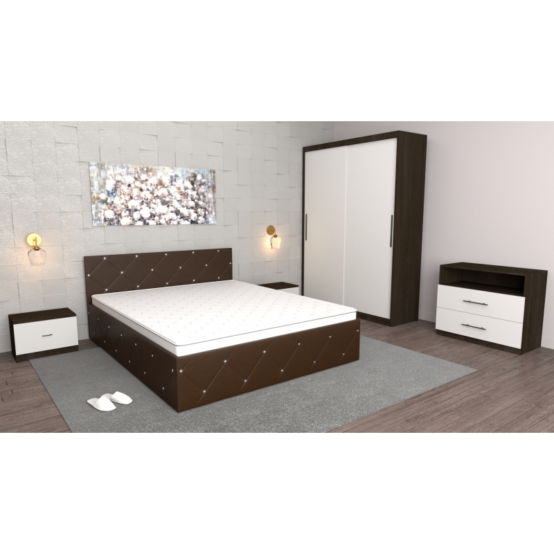 Dormitor Milano Wenge cu Comoda TV...