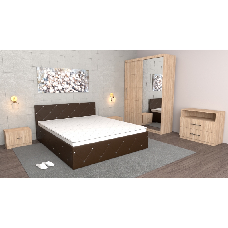 Dormitor Milano Wenge Sonoma cu...