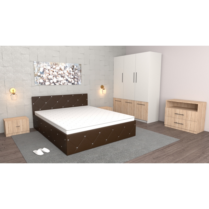 Dormitor Milano Wenge Sonoma cu...