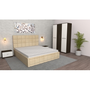 Dormitor Regal Bej Wenge cu...