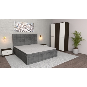 Dormitor Regal Gri Wenge cu...
