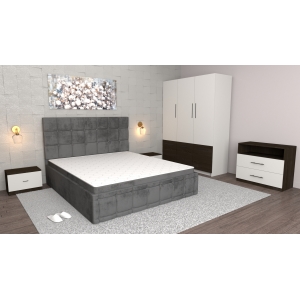 Dormitor Regal Gri Wenge cu...