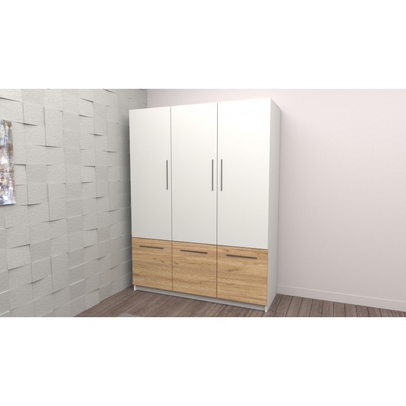 Dulap David Oak Craft Gold 6 usi, 150...