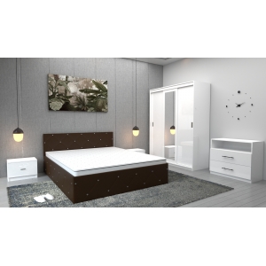 Dormitor Milano Wenge Alb...