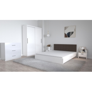 Set Dormitor Coral Alb cu...