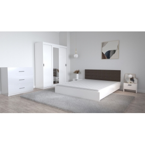 Set Dormitor Coral Alb cu...