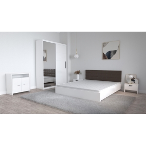 Set Dormitor Coral Alb cu...
