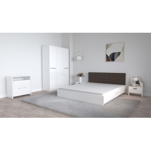 Set Dormitor Coral Alb cu...
