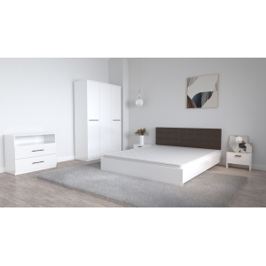 Set Dormitor Coral Alb cu...