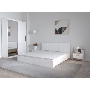 Set Dormitor Coral Alb cu...