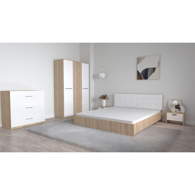 Set Dormitor Coral Stejar sonoma cu...