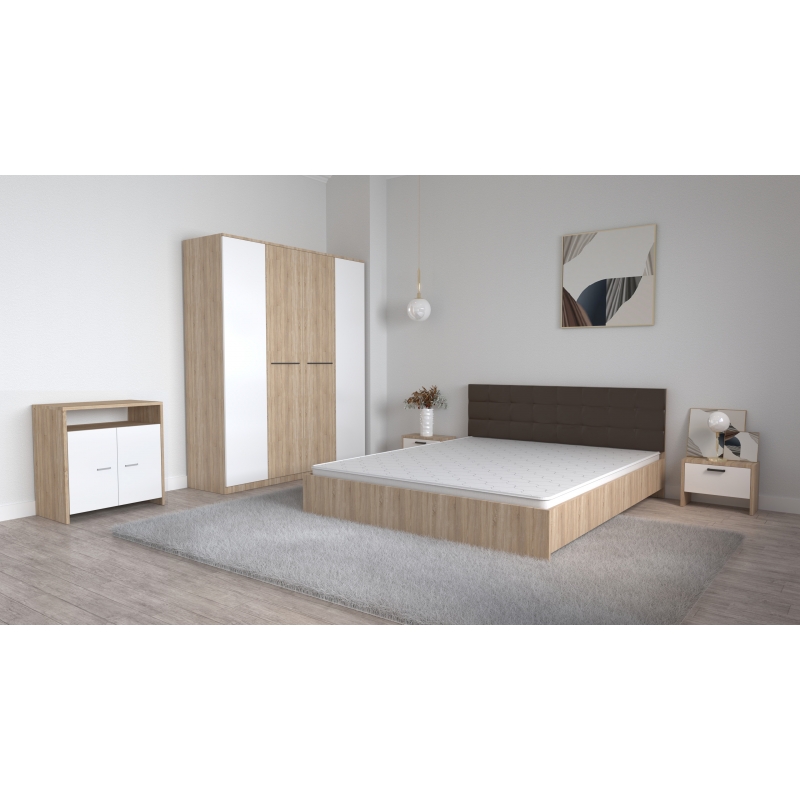 Set Dormitor Coral Stejar sonoma cu...