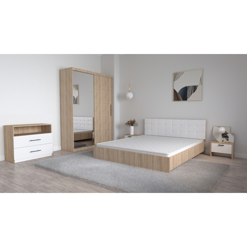 Set Dormitor Coral Stejar sonoma cu...