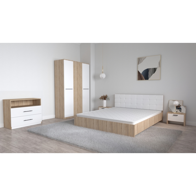 Set Dormitor Coral Stejar sonoma cu...