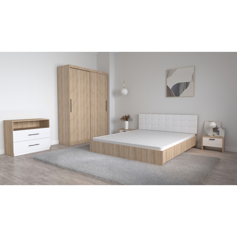 Set Dormitor Coral Stejar sonoma cu...