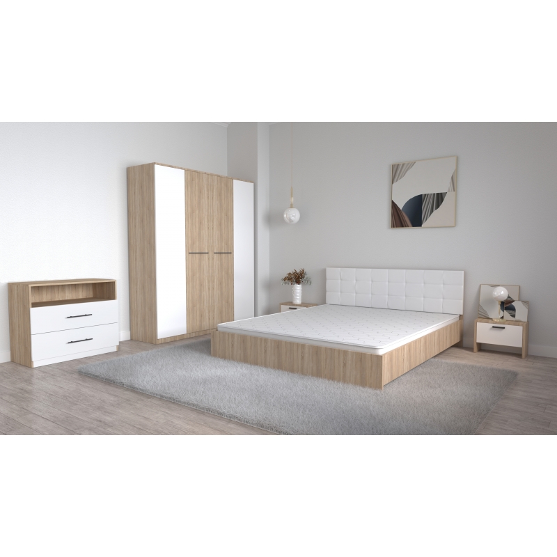 Set Dormitor Coral Stejar sonoma cu...
