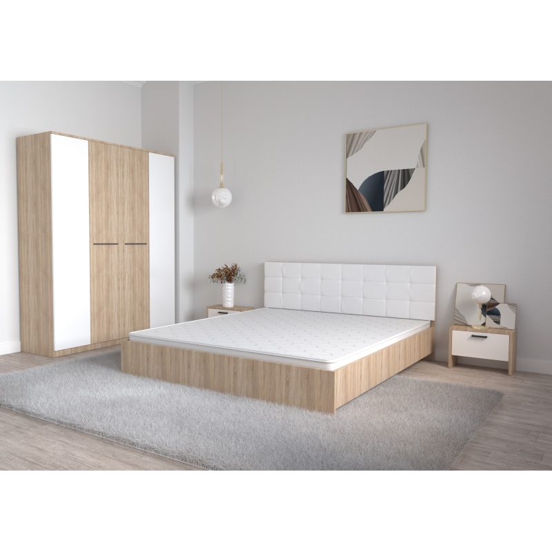 Set Dormitor Coral Stejar sonoma cu...