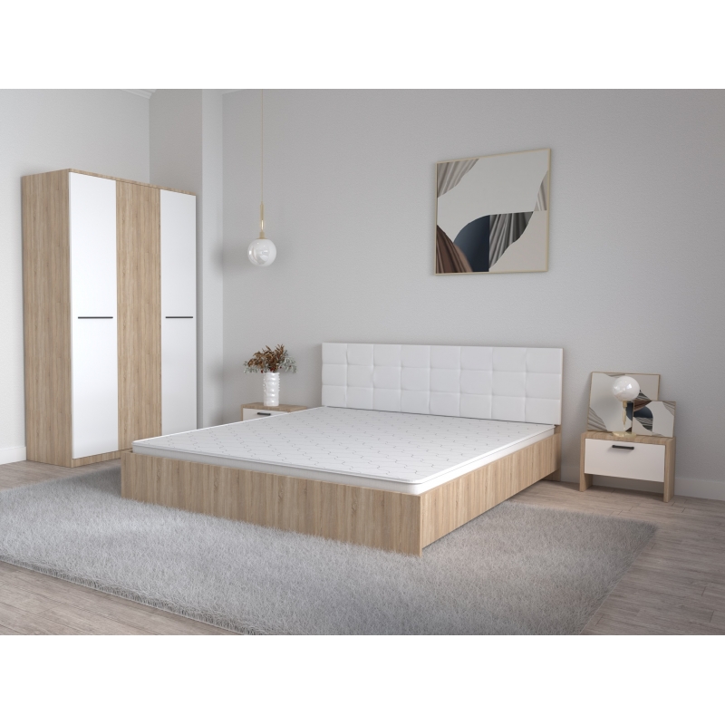 Set Dormitor Coral Stejar sonoma cu...