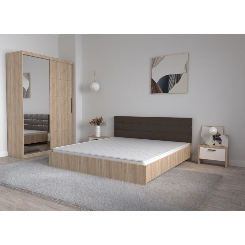 Set Dormitor Coral Stejar sonoma cu...