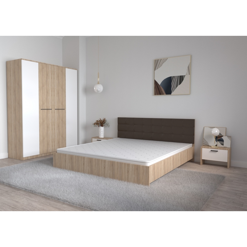 Set Dormitor Coral Stejar sonoma cu...