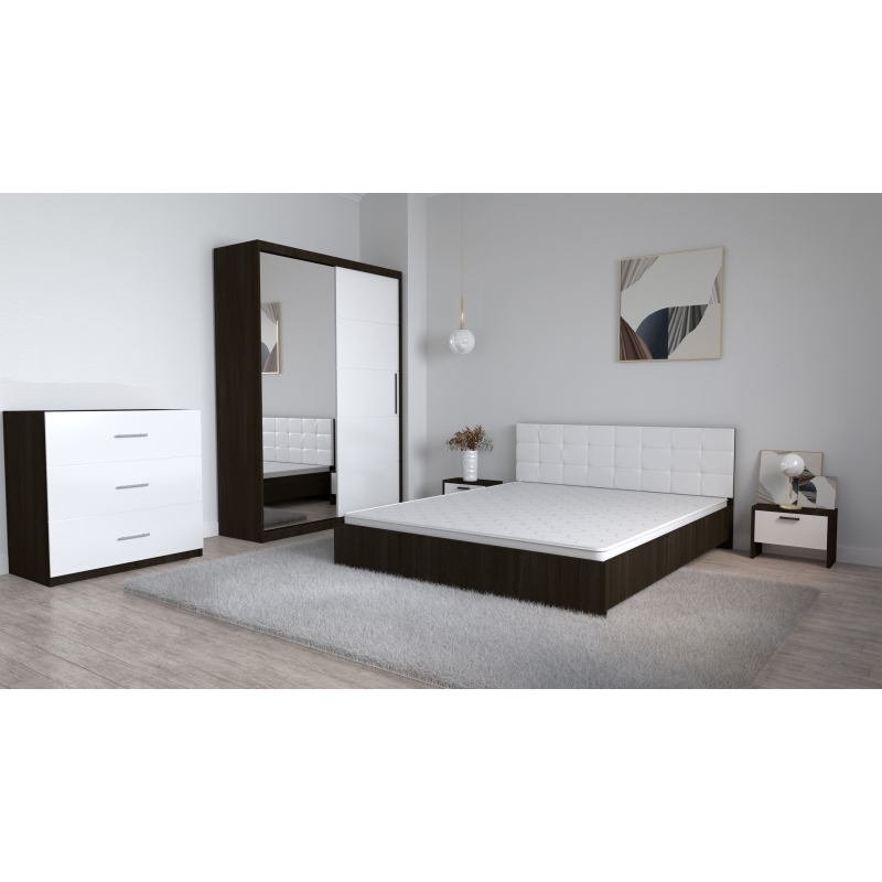 Set Dormitor Coral Wenghe cu tablie...