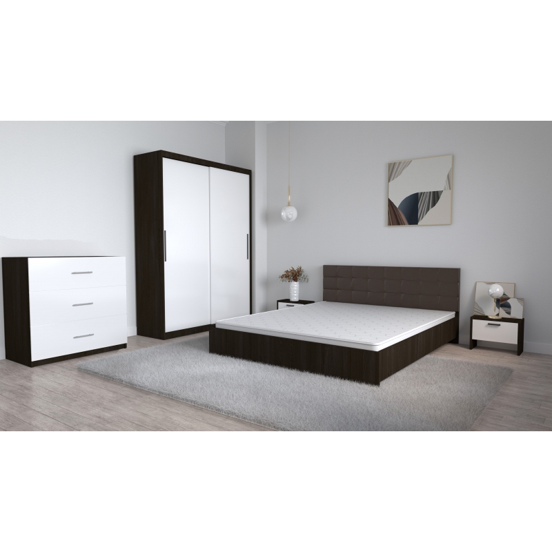 Set Dormitor Coral Wenghe cu tablie...