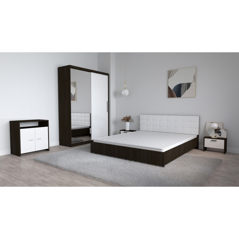 Set Dormitor Coral Wenghe cu tablie...