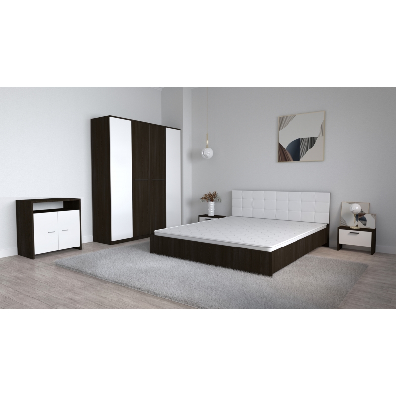 Set Dormitor Coral Wenghe cu tablie...