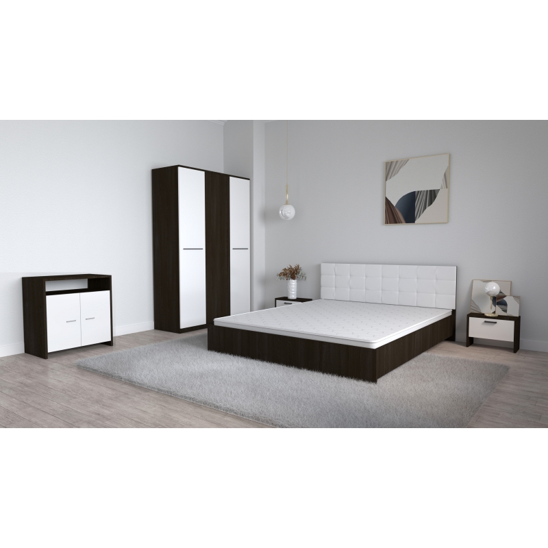 Set Dormitor Coral Wenghe cu tablie...