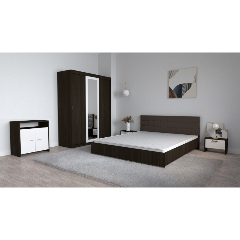 Set Dormitor Coral Wenghe cu tablie...