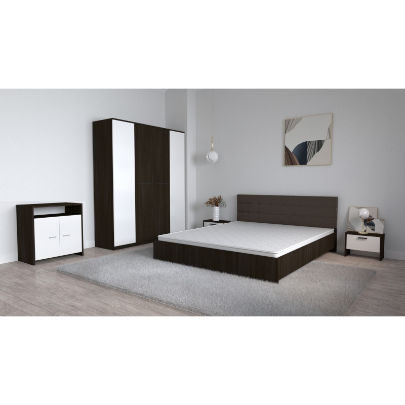 Set Dormitor Coral Wenghe cu tablie...