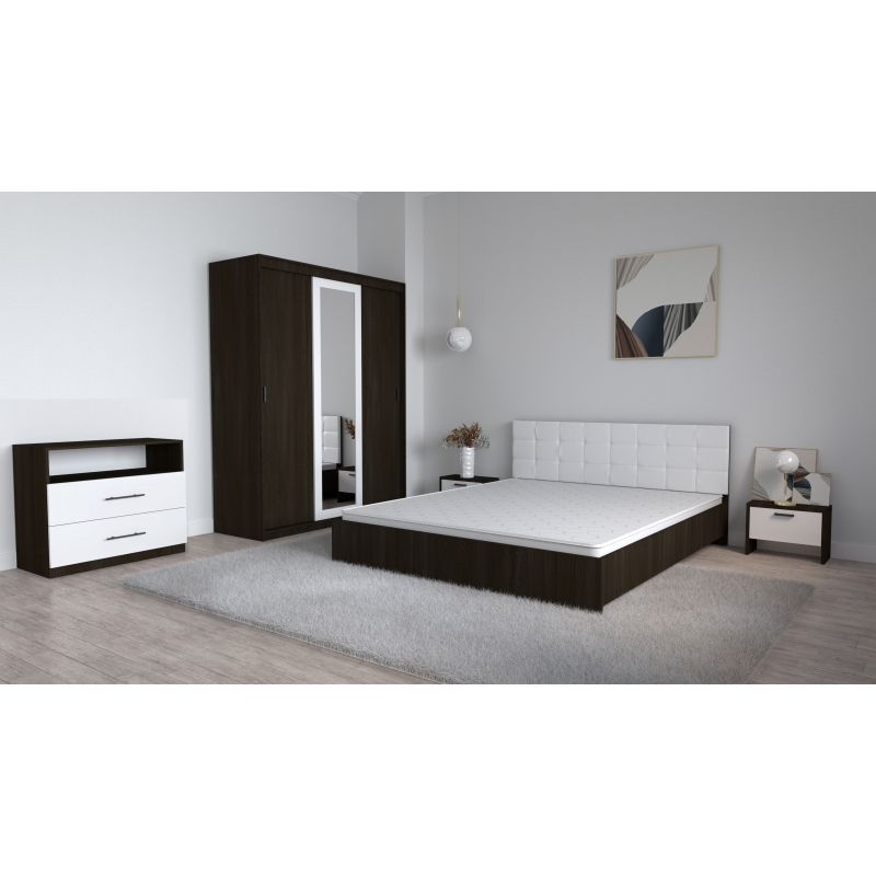 Set Dormitor Coral Wenghe cu tablie...