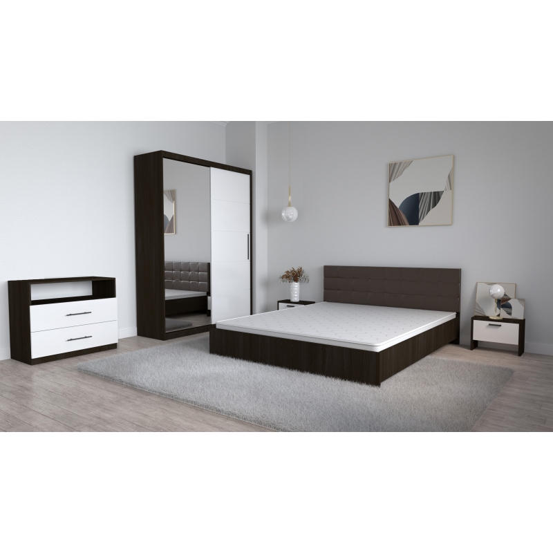 Set Dormitor Coral Wenghe cu tablie...
