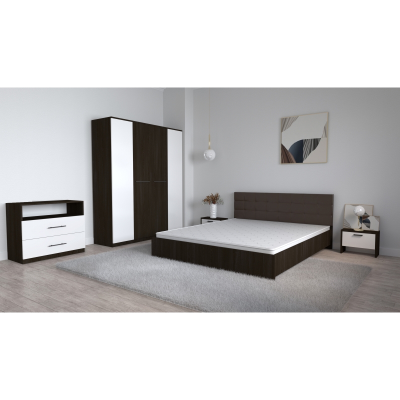 Set Dormitor Coral Wenghe cu tablie...