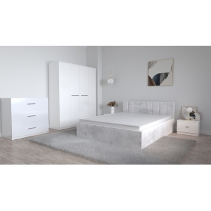 Set Dormitor Oliver Alb cu...