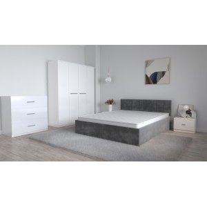Set Dormitor Oliver Alb cu...