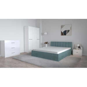 Set Dormitor Oliver Alb cu...