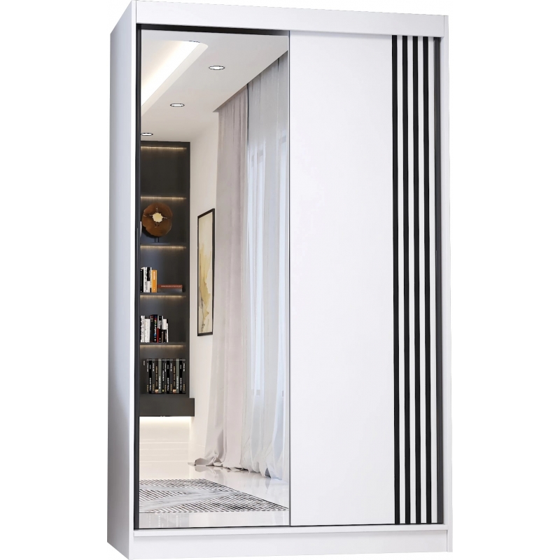Dressing Viva alb, 120x200x61 cm, Usi...
