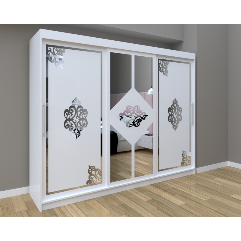 Dressing Ellis Alb cu oglinda 250 cm...