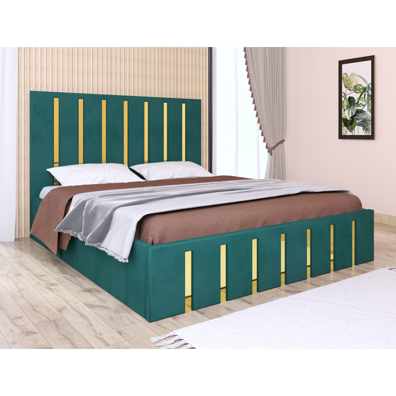 Pat Atena Verde cu Oglinda Gold 140 x...