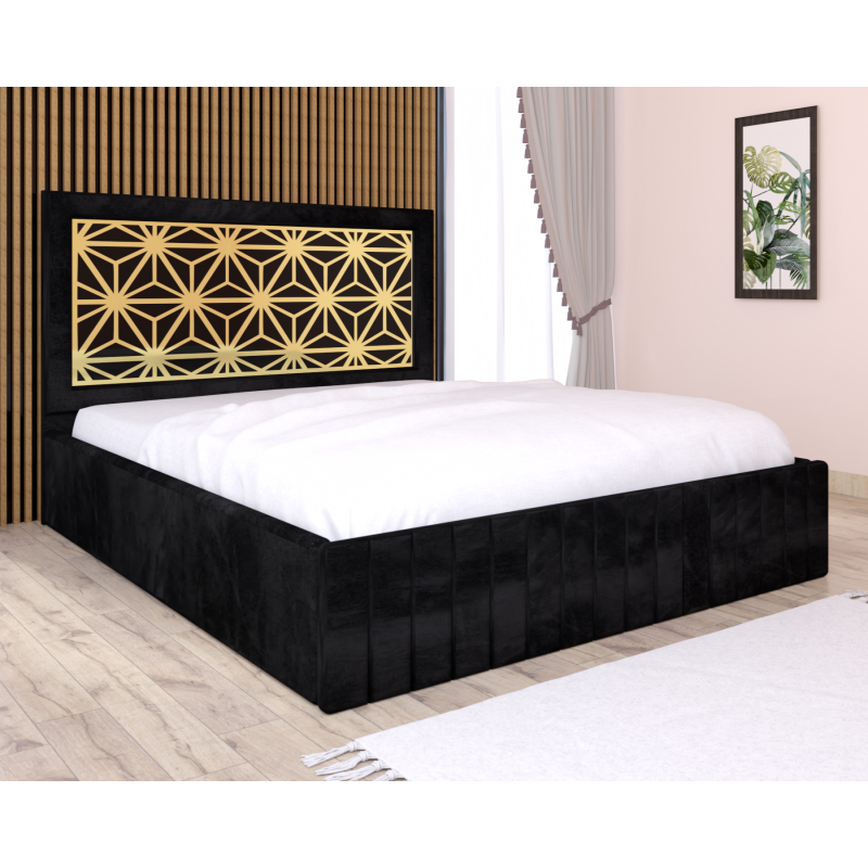 Pat Tapitat Stefan Cod104 Negru Cu...