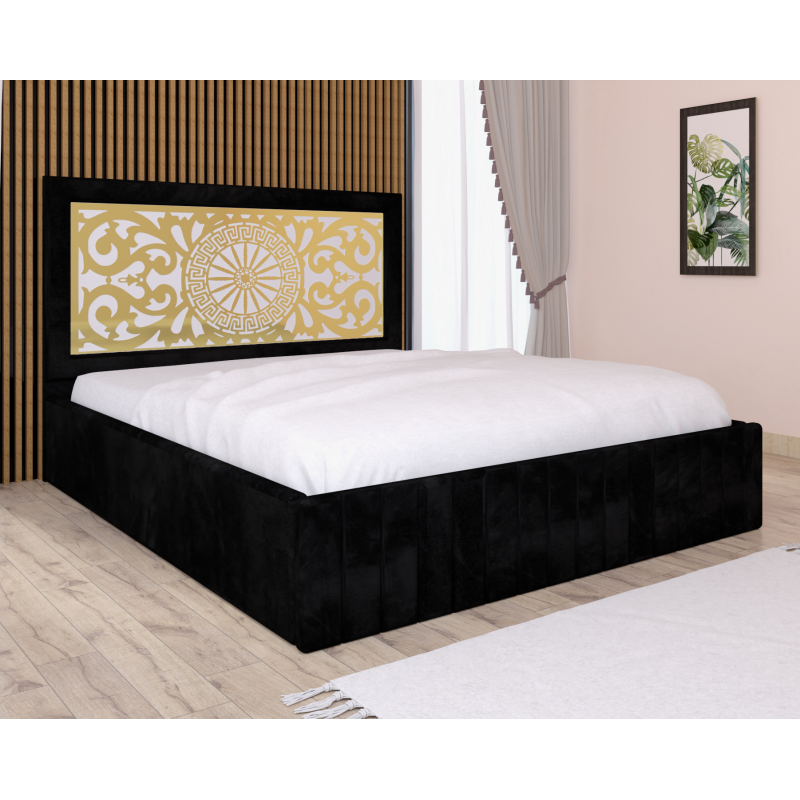 Pat Tapitat Stefan Cod122 Negru Cu...