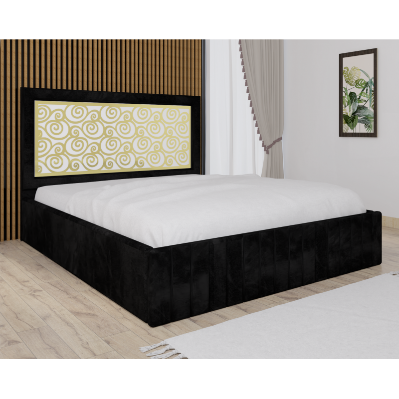 Pat Tapitat Stefan Cod128 Negru Cu...