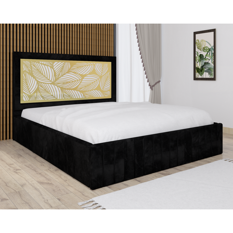 Pat Tapitat Stefan Cod134 Negru Cu...